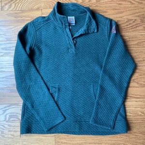 Avalanche 3 Button Pullover Quilted Sweater